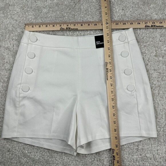 Express Shortie Super High Rise White NEW - Picture 7 of 9